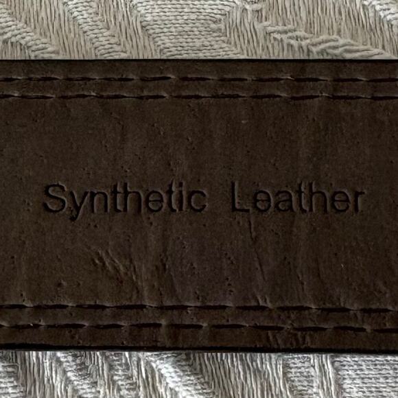 NO Holes Heavy Duty Automatic Buckle Belt Cognac Brown SzS Country Ranch Durable - Picture 6 of 10